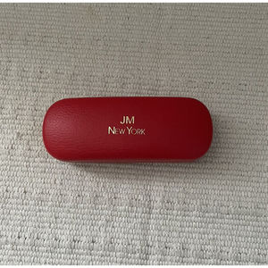 JM New York eyeglasses hard case & shades (sunglasses)